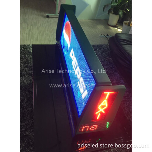 Taxi LED banner signs P6 Taxi LED banner signs/ TAXI LED Display P4/P5/P6